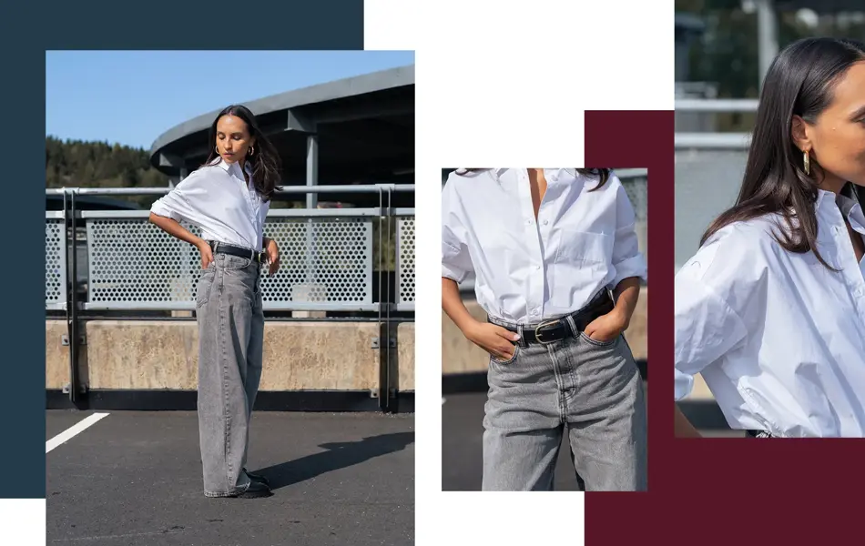 Dame viser mote på p-hus