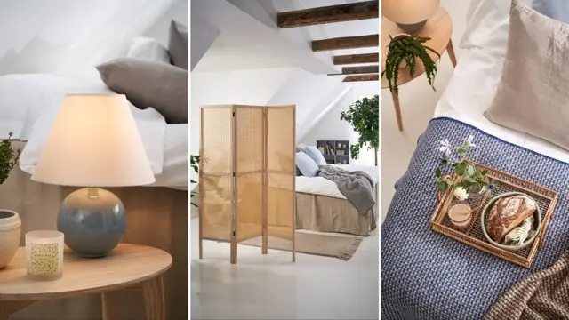 Foto av miljøer med småinteriør fra stue, soverom, kjøkken og vinterhage