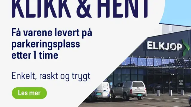 annonse med tekst og bilde