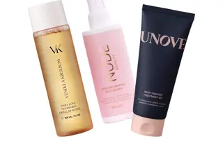 Tre skjønnhetsprodukter fra Vendela Kirsebom, UNOVE og Nude Beauty.
