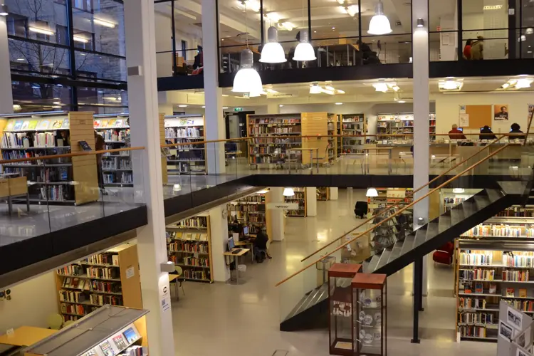 Oversiktsbilde av Ski bibliotek 