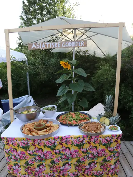 Matstand med tema asiatiske godbiter