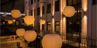 Bilde av lamper i taket i Amfi Elverum