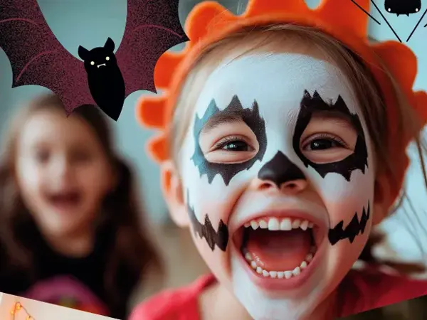 Ansiktsmaling barn halloween