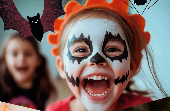 Ansiktsmaling barn halloween