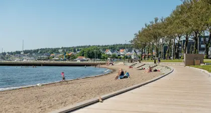 Bilde av en strand i Moss