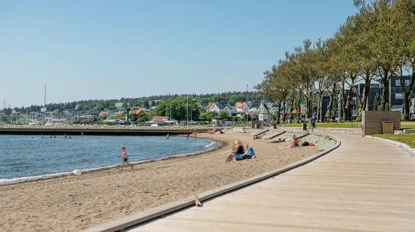 Bilde av en strand i Moss