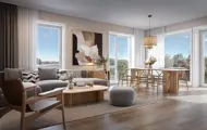 Skandinavisk interiør i stue, Heggedal Hage