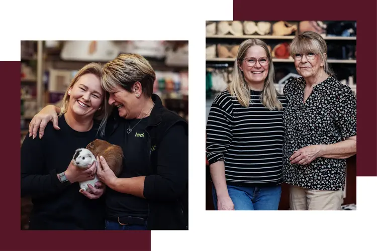 Trenger man egentlig morsdagen når man er sammen hele dagen, på jobb?
Åjada, mener Pia og Manny, Elisabet og Aud. 