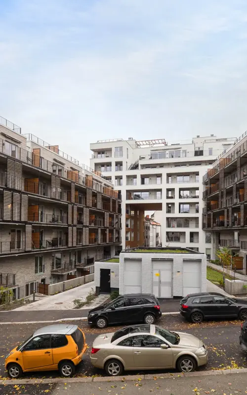 Boligprosjekt Akershøyden i høststemning