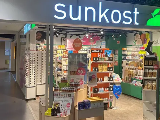 Inngang til butikken til Sunkost