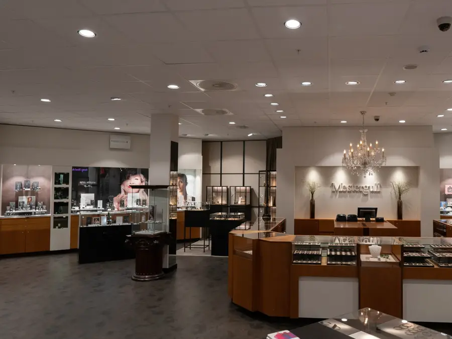 Oversiktsbilde av Mestergull på Ski storsenter 