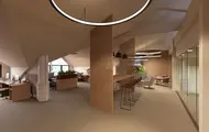 Illustrasjonsbilde av et kontorprosjekt på Thon Senter Sartor. Bildet viser en