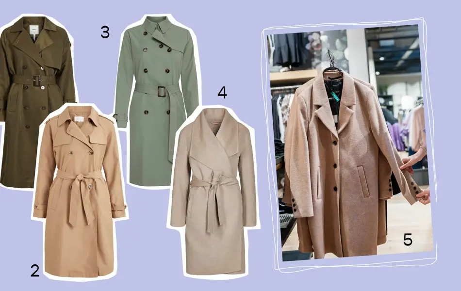 Kollasj av kåper, produktbilder