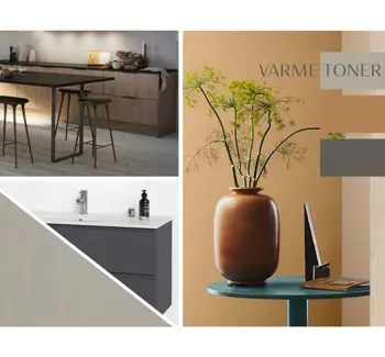 Moodboard med fargepalett til Skårerløkka Premium