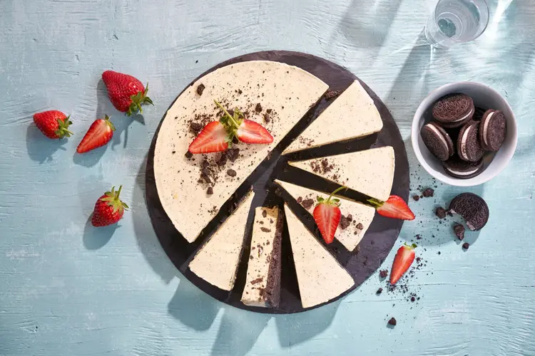 Oreo iskake med jordbær