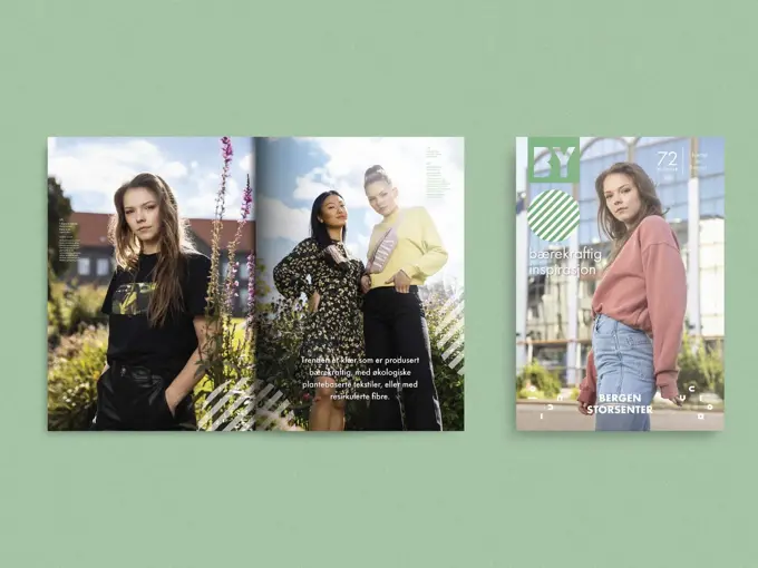 miljøbilde med fire damer nærområdet