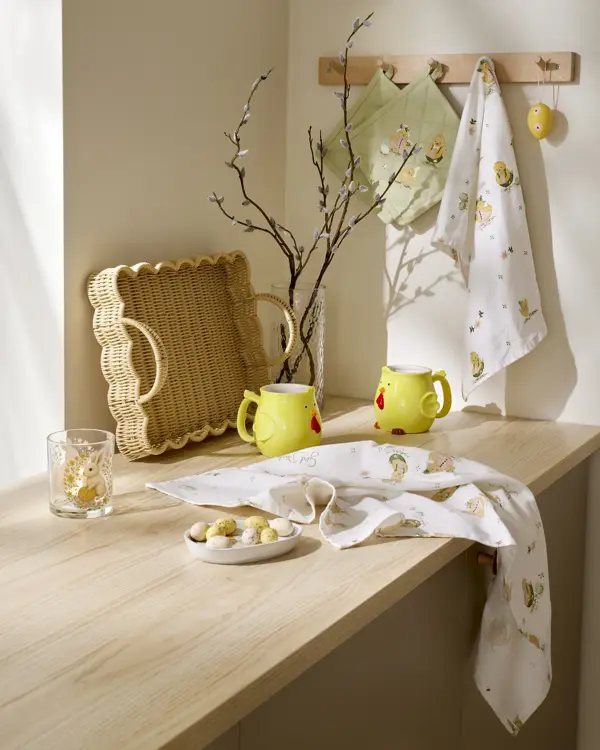 106014846 Eilif kjøkkenhåndkle 106014847 Eilif gryteklut pistasj 106015316 Eggmund påskekopp 550 ml