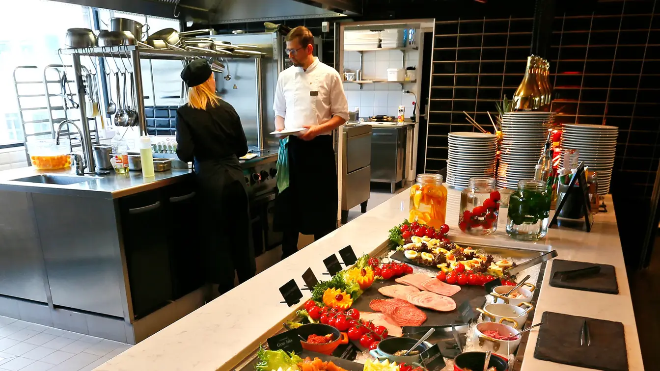 Frokostbuffet på Thon Hotel Polar i Tromsø
