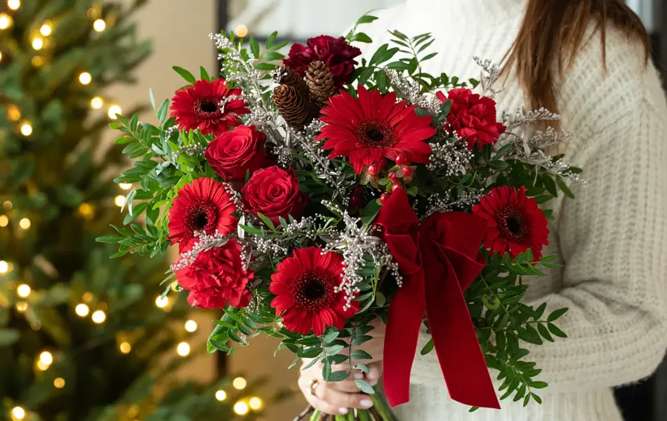 1_Rød julebukett