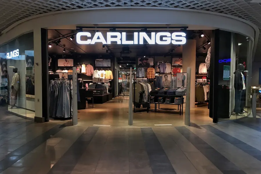 Bilde av butikklokale. Carlings på AMFI Alta