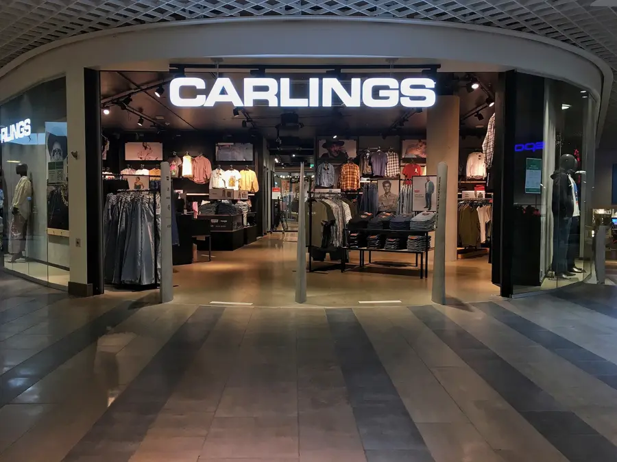 Bilde av butikklokale. Carlings på AMFI Alta