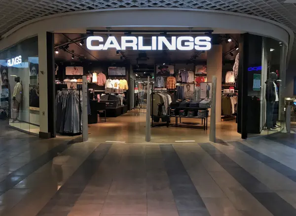 Bilde av butikklokale. Carlings på AMFI Alta