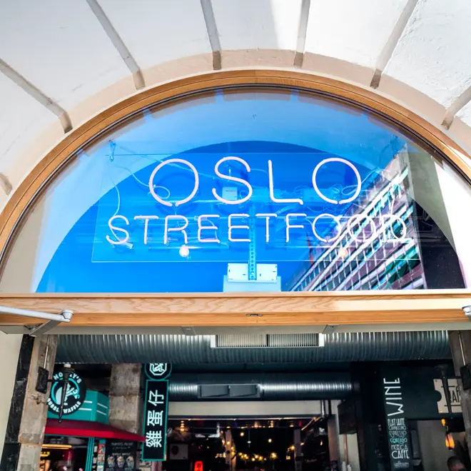 Inngang, Oslo street food, Torggata. 