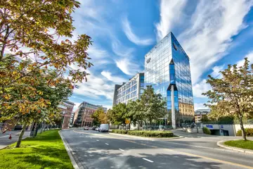 Fasadebilde av næringsbygget Vika Atrium i Oslo