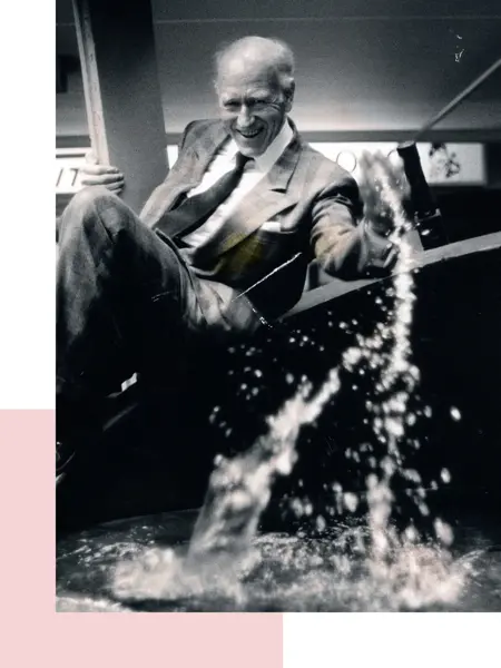 Olav Thon i støpeskje