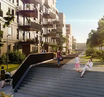 Illustrasjon av Skårerløkka i Lørenskog.