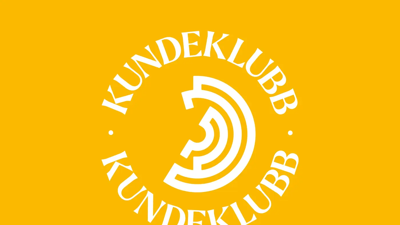 Grafisk bilde med kundeklubblogo