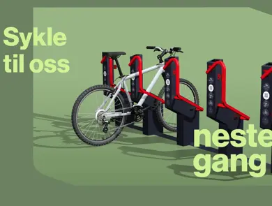 Ny sykkelparkering