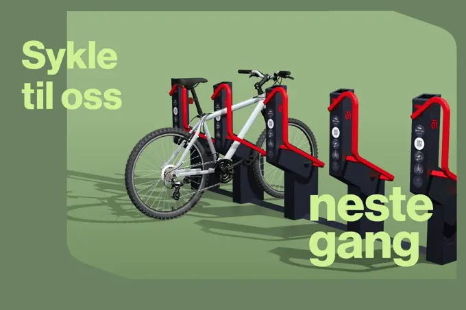 Ny sykkelparkering