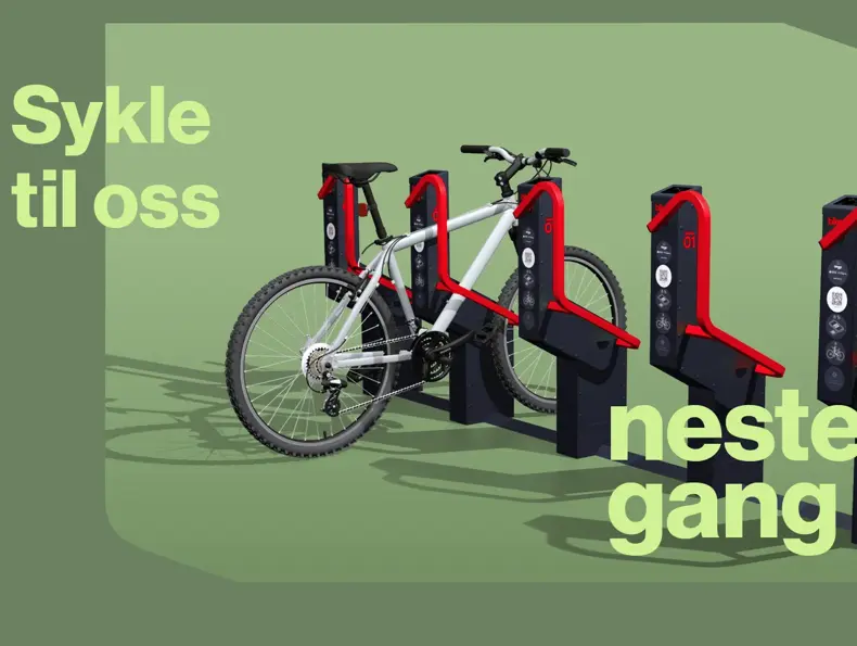 Ny sykkelparkering
