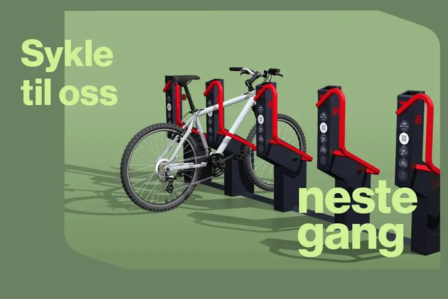 Ny sykkelparkering