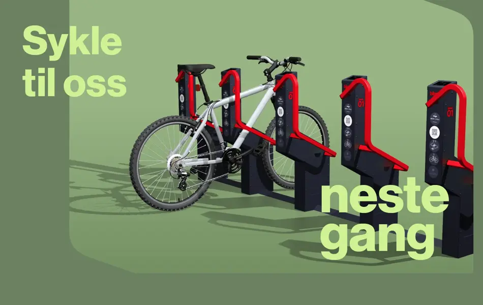 Ny sykkelparkering