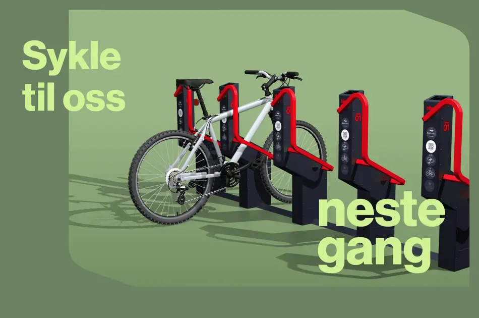 Ny sykkelparkering