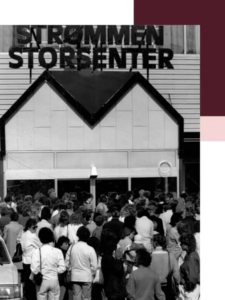 Strømmen Storsenter åpning 40 år siden