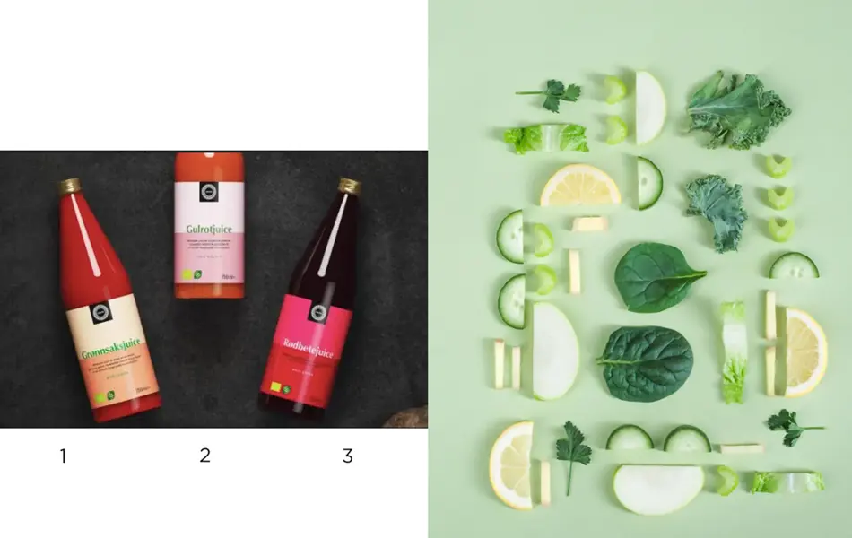 kollasj av produktbider