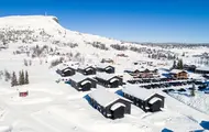 Oversiktsbildet av Skeikampen og boligprosjektet Skitorget.