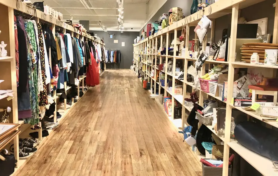 Butikklokale med reoler