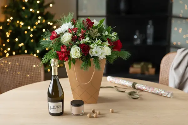 Sandvika_MesterGrønn_Julebukett og alkoholfrie bobler