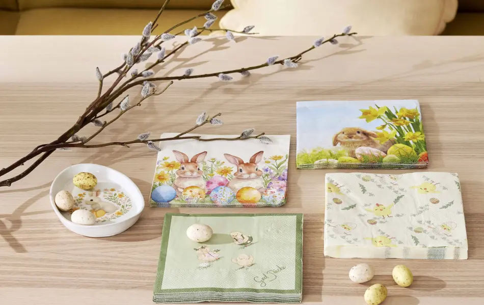 106013049 Snurre serviett 106014864 Eilif serviett 106013048 Chick serviett 106014906 Fluffy serviett 106006691 Gren med gåsunger