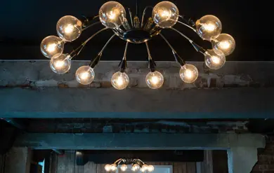 En lampe hos Kulturhuset i Oslo