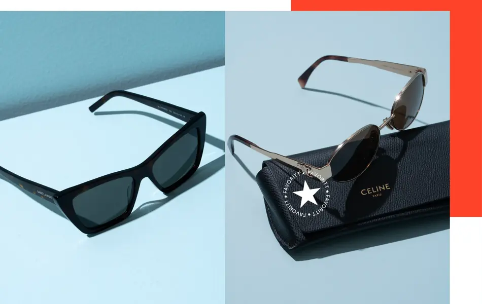 Skal du investere i solbeskyttelse for øynene, er dette populære valg. Kvalitetsbriller fra Saint Laurent og Celine, begge fra Krogh Optikk.