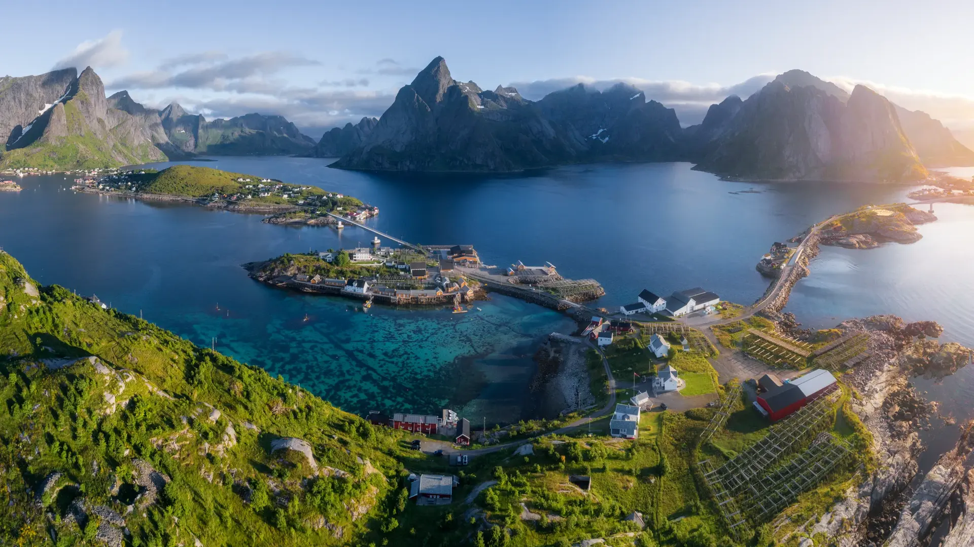 Panoramautsikt over Lofoten