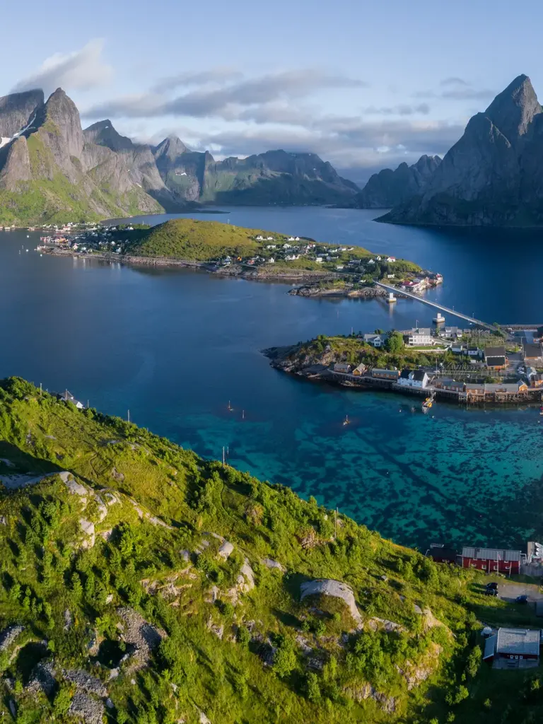 Panoramautsikt over Lofoten