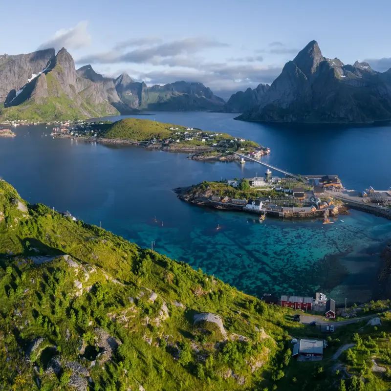 Panoramautsikt over Lofoten