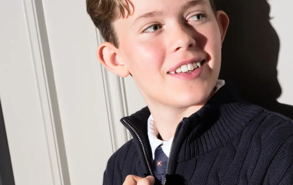 Blå genser fra Cubus